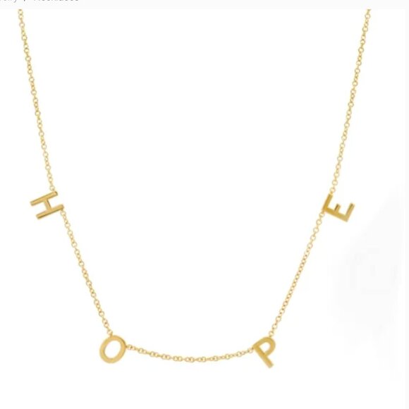 BYCHARI x BeKind Hope Necklace 14K - Picture 1 of 3